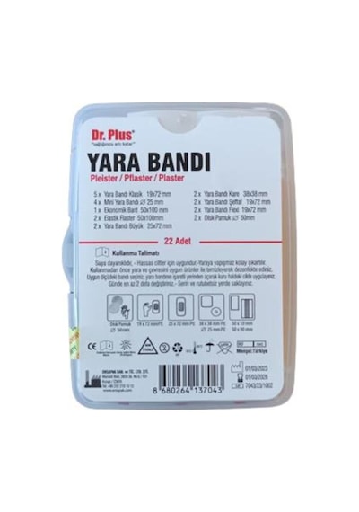 Dr. Plus Yara Bandı 22 Adet Beyaz