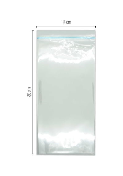 14X30 Bantlı Opp Parlak-Şeffaf Jelatin 100 Adet