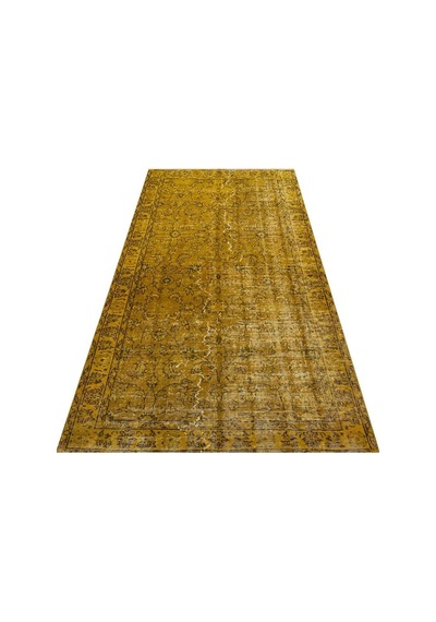 Eşsiz Anadolu Vintage Eskitme El Dokuma Halı 111 X 217 Cm 9012
