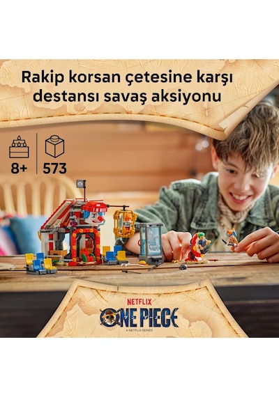 LEGO® ONE PIECE Palyaço Buggy'nin Sirk Çadırı 75637 - 8 Yaş ve Üzeri Çocuklar için Yaratıcı Oyuncak Yapım Seti (573 Parça)