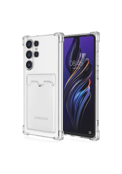 Samsung Galaxy Uyumlu S24 Ultra Kılıf Kart Şeffaf Silikon - Şeffaf Bzsxx00 1