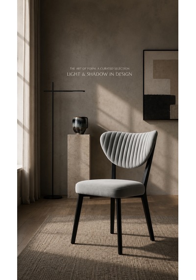 Teknor 4 Adet Elma Sandalye Modern Kadife Kapitone Sırtlı Mutfak Yemek Odası Balkon Kafe Sandalyesi 85 Cm Açık Gri