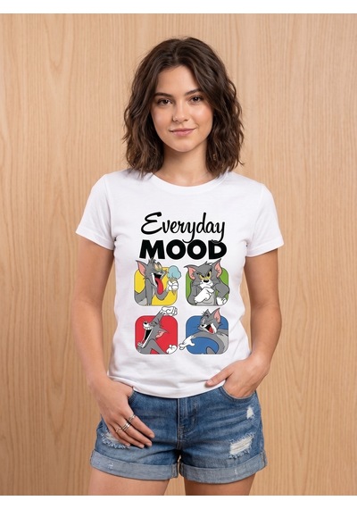 Tom Ve Jerry Mood Ütü İle Uygulanabilen Dtf Tekstil Baskı