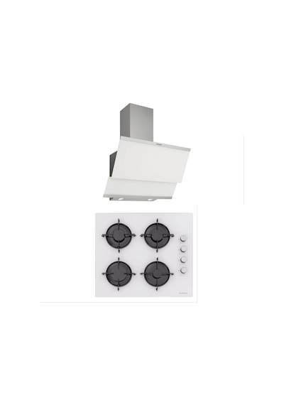Silverline CS5349W01 - 3420 Classy 60 Beyaz Cam Ankastre Set Silverline CS5349W01 - 3420 Classy 60 Beyaz Cam Ankastre Set