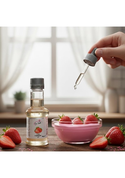 Çilek Aroması 40 G Pasta, Kek, Kurabiye Ve Tatlılar İçin Yoğun Çilek Esansı
