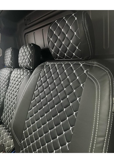 Peugeot Partner Panelvan Uyumlu Araca Özel Deri Oto Koltuk Kılıfı