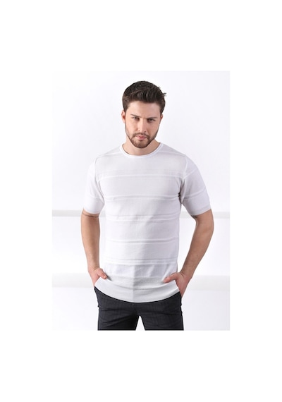Ferraro Beyaz Bisiklet Yaka Erkek Pamuk Triko T-Shirt-Beyaz (417934683) Beyaz Ferraro Beyaz Bisiklet Yaka Erkek Pamuk Triko T-Shirt-Beyaz (417934683) Beyaz