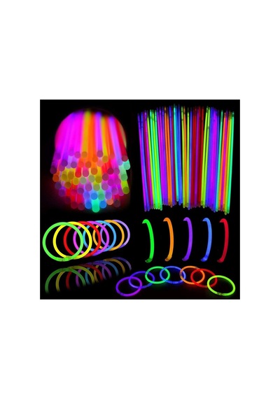 Glow Stick Fosforlu Neon Çubuk 50 Li Paket Diğer