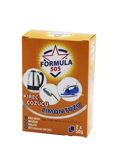 Formula 505 Kireç Çözücü Limon Tuzu 2x50g- 24'li Paket