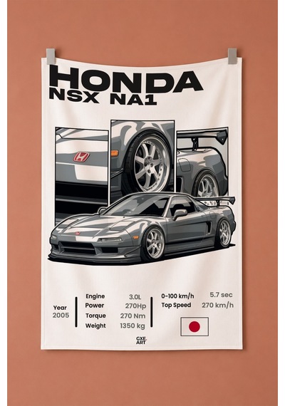 Honda Nsx Na1 Dekoratif Duvar Örtüsü Duvar Halısı Reaste