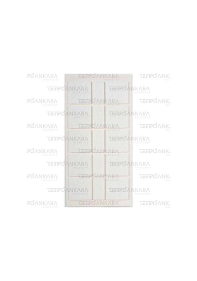 Pacific Beyaz Yapışkanlı Keçe 40mm X 40mm 20mm X 40mm