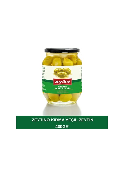 Kırma Yeşil Zeytin 400 Gr 141/160 4xl Cam Kavanoz