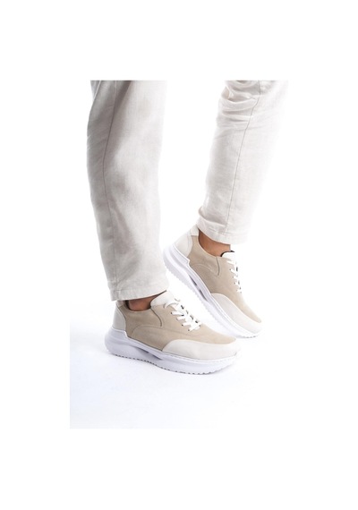 Mubiano Hakiki Deri Mbkry301-vz Erkek Vizon Sneaker & Spor Ayakkabı Vizon