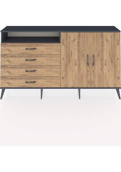 Arges Konsol 3 Raflı 4 Çekmeceli 2 Kapaklı 176x30x99 Antrasit-çam Atlas Çam/atlas Çam - Antrasıt Arges Konsol 3 Raflı 4 Çekmeceli 2 Kapaklı 176x30x99 Antrasit-çam Atlas Çam/atlas Çam - Antrasıt