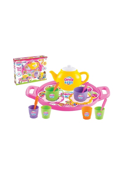 01593 Candy & Ken Tepsili Çay Set / +3 Yaş
