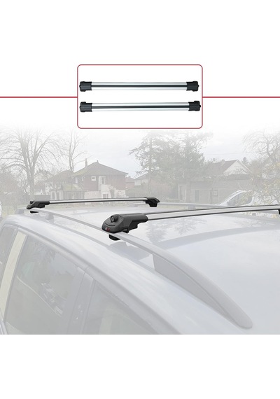 Accessorypart Fiat Doblo 2023 Ve Sonrası İle Uyumlu Ace-1 Ara Atkı Tavan Barı Gri