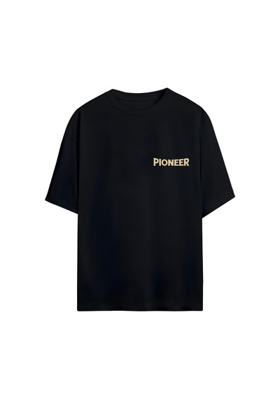 Noıssey Tasarımlı Unisex Oversize T-shirt Siyah