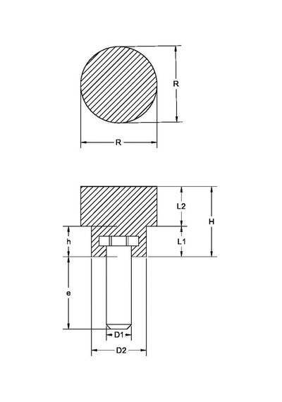Plastik Tırtırlı Düğme Cıvatalı No:2 M5x15-30'lu Paket