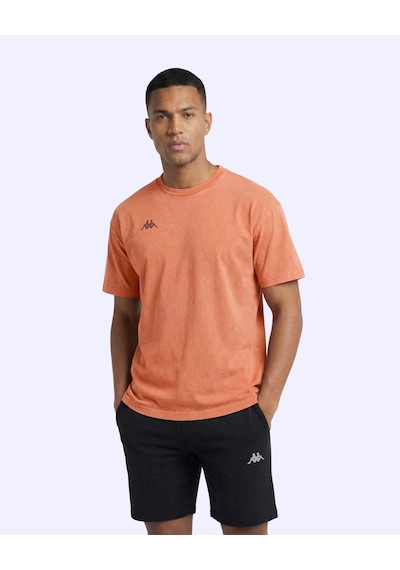 Kappa Jona Tshirt Erkek Koyu Turuncu Oversize Tişört