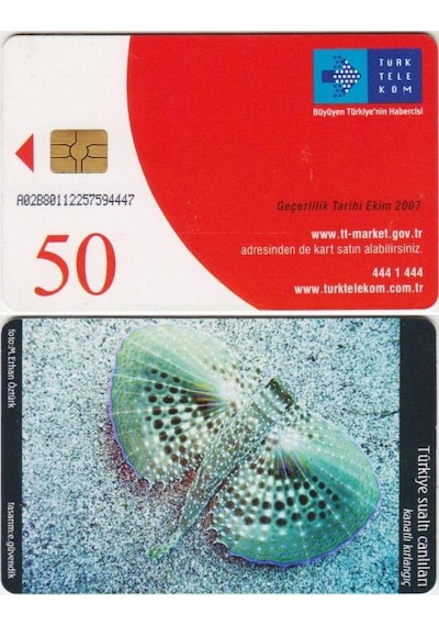 Kanatlı Kırlangıç Çipli Telefon Kartı 50 Kontör Türk Telekom.