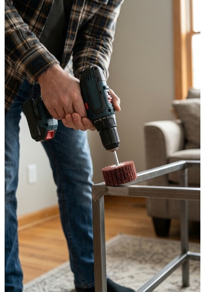 60x30 + 40x30 Mm Saplı Skoç Mop Seti 2 Adet Matkap Ucu Temizleme Ve Parlatma