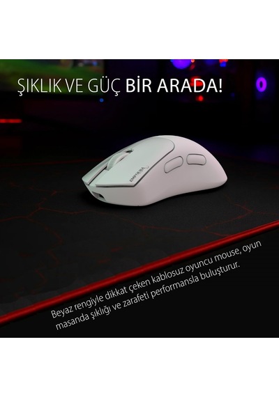 Img-329mx Oyuncu Mouse 12000 Dpı Rgb, Laser Sensör, 6d Tuş, Kablosuz Kablolu, Type-c Şarj