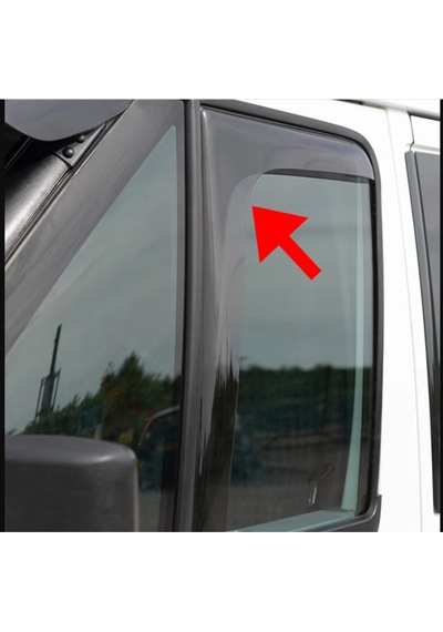 Ford Transit Uyumlu 2002-2012 Geçmeli Abs Cam Rüzgarlığı 2 Parça