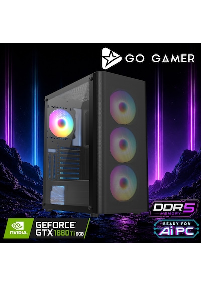 Go Gamer AE355 R7-7700 16 GB 1 TB SSD GTX1660Ti 6 GB Free Dos Oem Paket Masaüstü Oyuncu Bilgisayarı