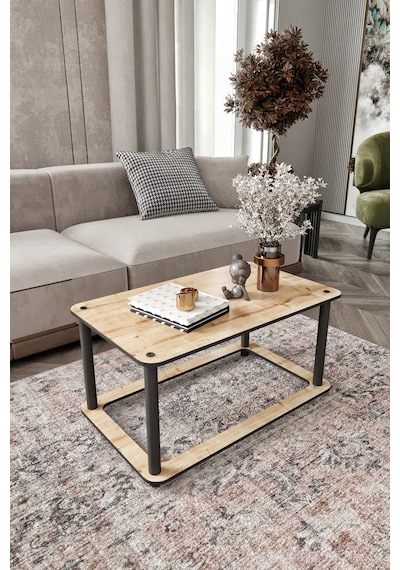 Hole Masivo Orta Sehpa 68x42 Dikdörtgen Safir Meşe Meşe