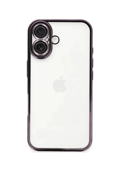 Newface Apple İphone 16 Plus Kılıf Razer Lensli Silikon - Mor