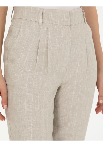 Pierre Cardin Kadın Bej Pantolon Kanvas-chino 50285479-vr011 Bej