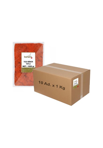 Buhara Toptan Toz Tatlı Biber 1 Kg X 10 Ad - 10 Kg