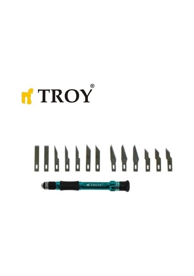 Troy 21604 Hobi Maket Bıçağı Seti, 14 Parça