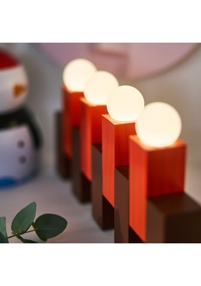 Ikea Stråla Dekoratif Aydınlatma, Kırmızı, 14 Cm, Pilli