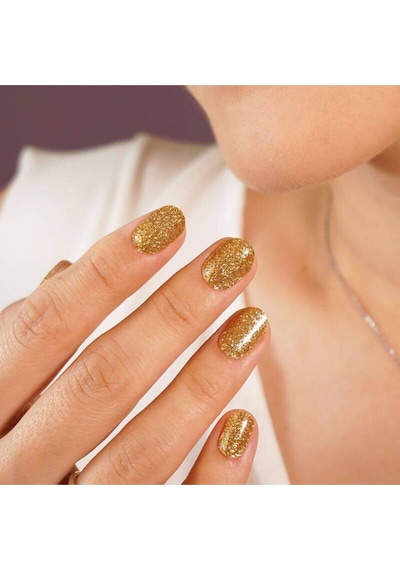 Golden Stardust Jel Tırnak 16 Adet, 1 Kullanım