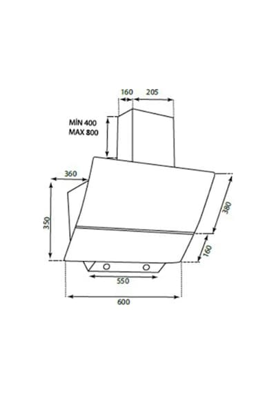 Afm Tech Black Turmalin Plus FM7600B-FM2200B-FM3400B 3'lü Kumandalı Cam Ankastre Set