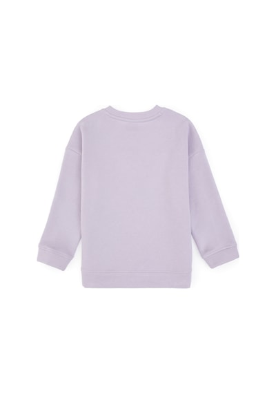 U.S. Polo Assn. Kız Çocuk Mor Bisiklet Yaka Şardonlu Sweatshirt 50317878-VR245