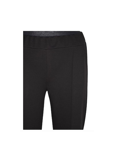 Çelik Dokuma Beli Lastikli Pantolon Siyah