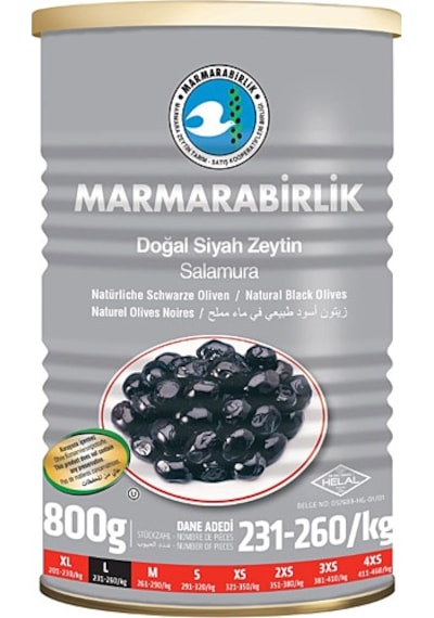 Marmarabirlik Hiper Zeytin Teneke 800 G