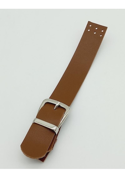 Angel Çanta Aksesuar Tek Kat 18 Cm Suni Deri Taba Kapak Gümüş Metal