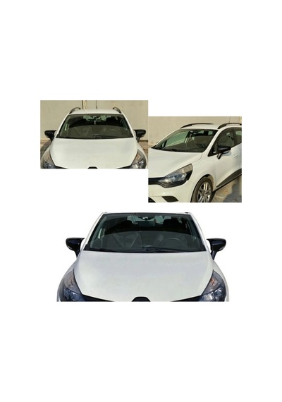 Renault Clio 4 2012 2013 2014 2015 Uyumlu Araca Özel Yarasa Batman Piano Black Ayna Kapağı Takımı