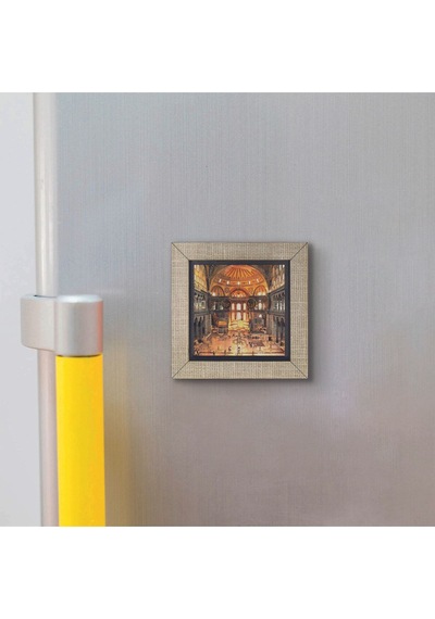 Ayasofya Camii İçi Baskılı Mdf Magnet 7x7 39