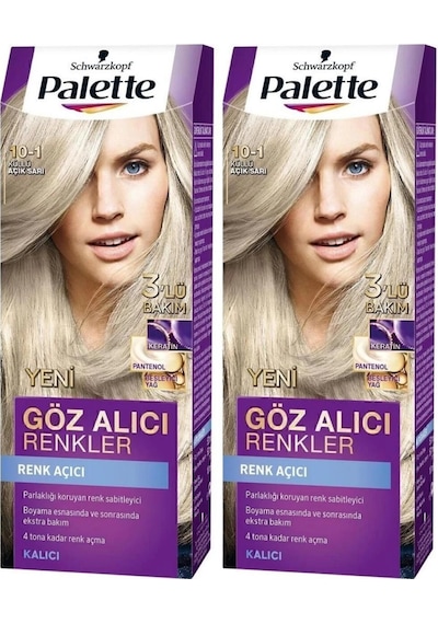 Palette Göz Alıcı Renkler 10-1 Küllü Açık Sarı 2'li