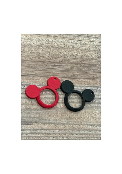 Mickey Mouse Airtag Uyumlu Anahtarlık Çanta & Anahtar Takip Aparatı Beyaz