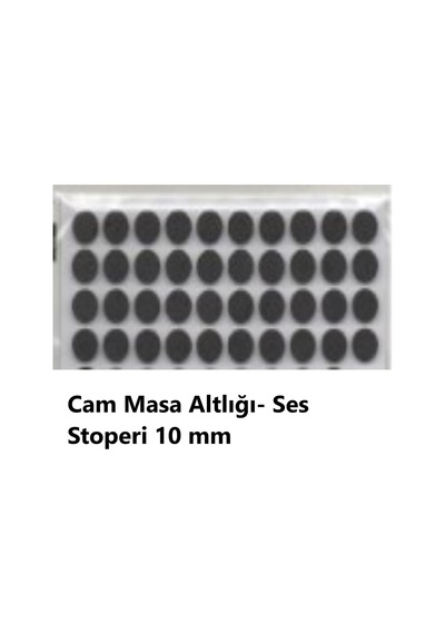 Yapışkanlı Keçe Zemin Koruyucusu, Mobilya Keçesi 8'li Set, Siyah 189 Parça Masa Sandalye, Keçesi 6395751