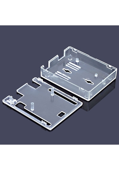 Alkatronik-Arduino Uno R3 Plastik Koruma Kutusu Vidalı Pleksi Kutu