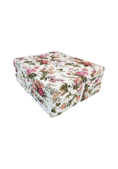 Katlanır Yer Yatağı Sünger Yatak 80x180 Ingiliz Gülü 8 Cm