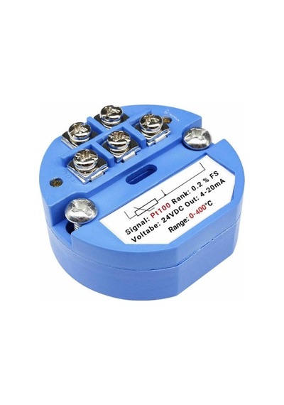 Pt100 Sıcaklık Sensörü 4-20ma Sinyal Dönüştürücü Modülü -400 C +400 C Rtd Transmitter 24v Dc