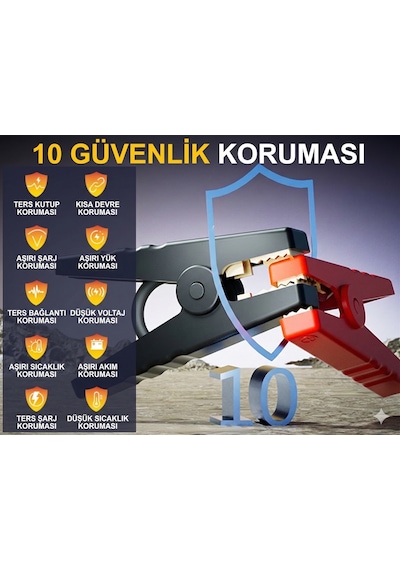 Tarçın 4000a Akü Takviye Cihazı & 150psı Hava Kompresörü + Taşıma Çantası