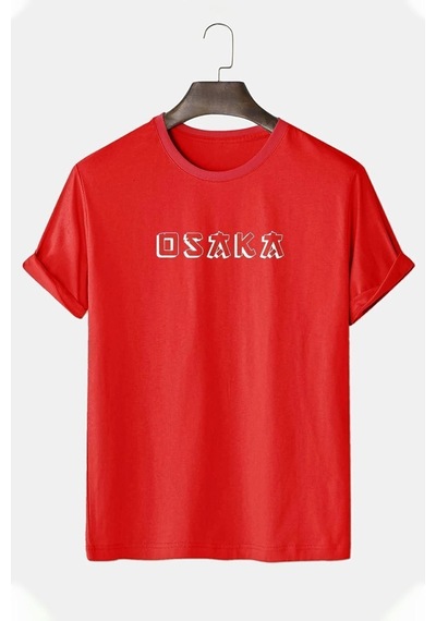Uyguntarz Unisex Osaka Tasarım Tshirt Kırmızı